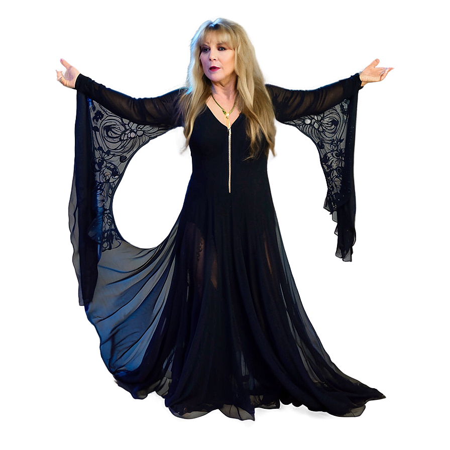 Stevie Nicks Shawl Dance Png Yjf27 PNG