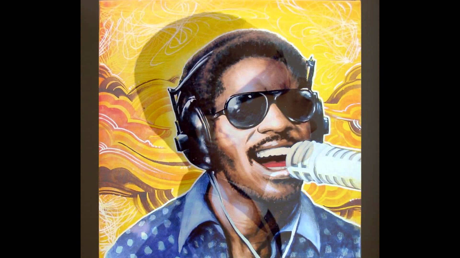 Stevie Wonder Yellow Painting Wallpaper