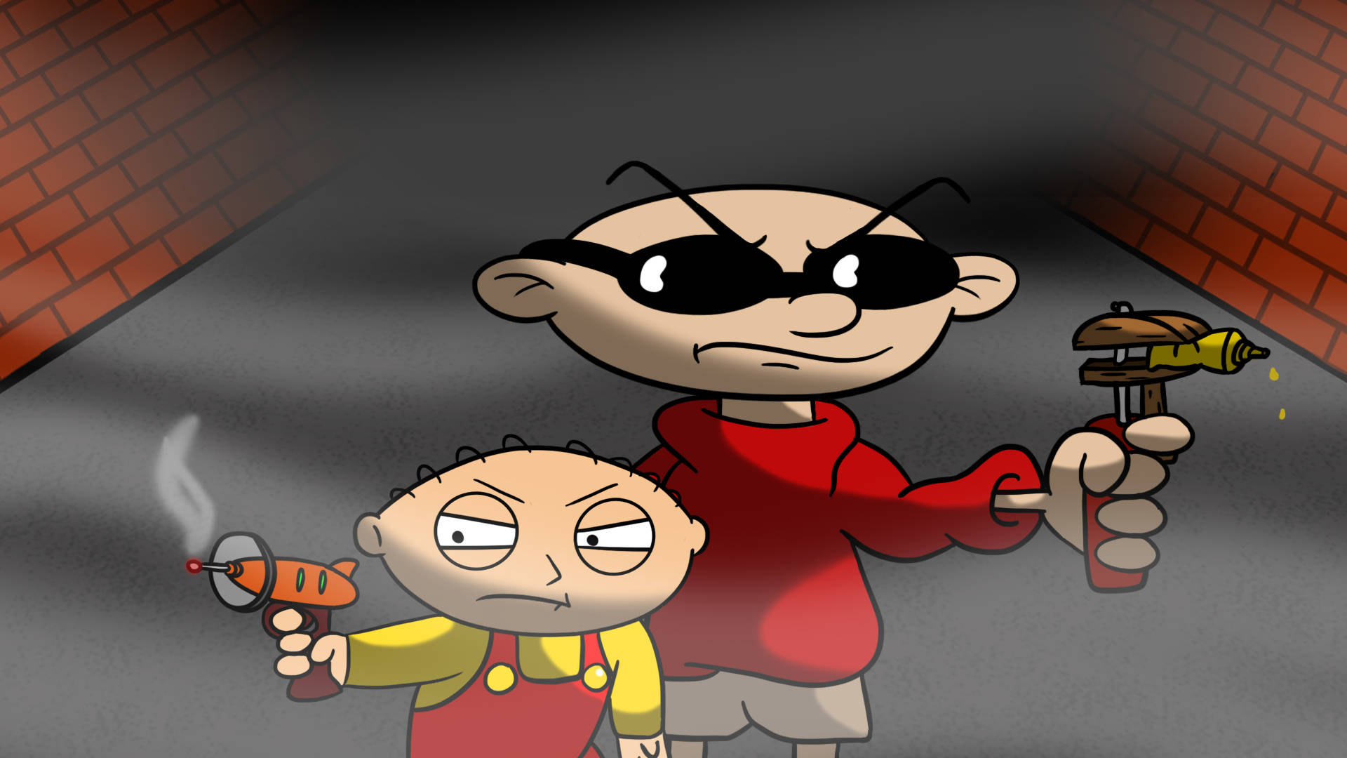 Stewie Griffin and Numbuh 1 Wallpaper