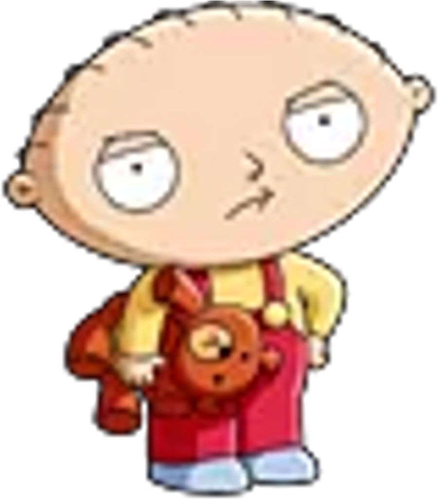 Stewie With Teddy Bear PNG