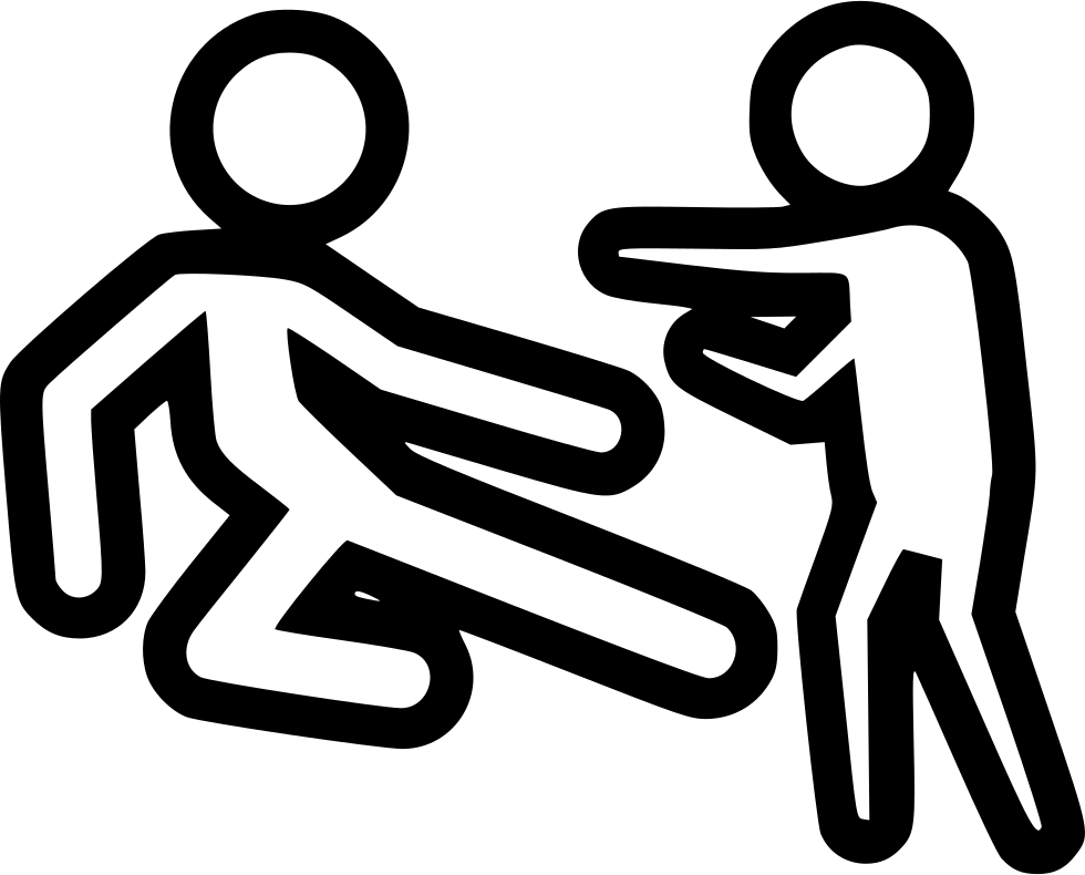 Stick Figure Fight Graphic PNG