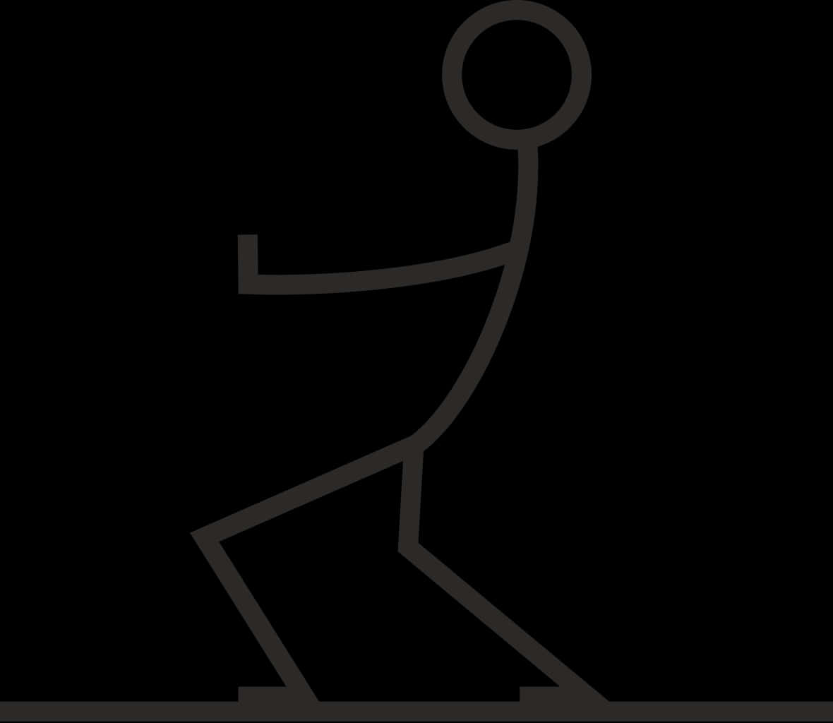 Stick Figure In Motion.png PNG