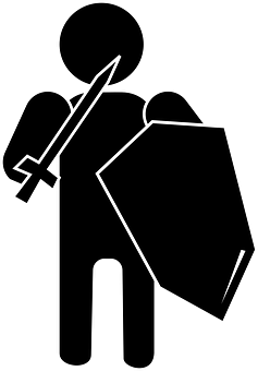 Stick Figure Knight Icon PNG
