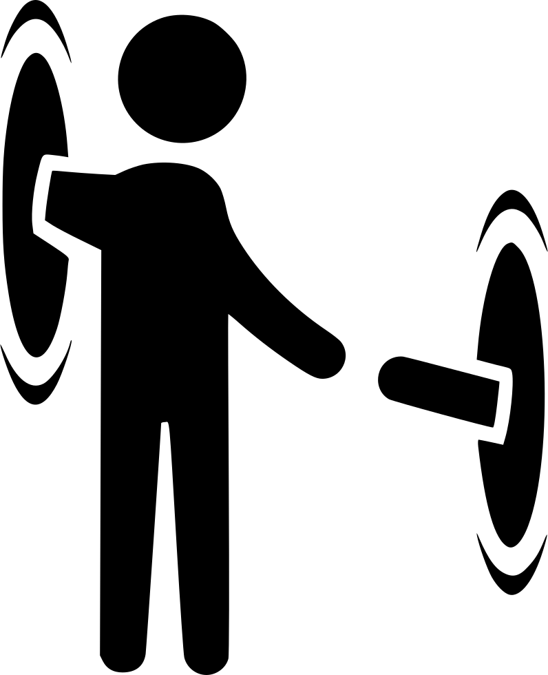 Stick Figure Portal Travel PNG