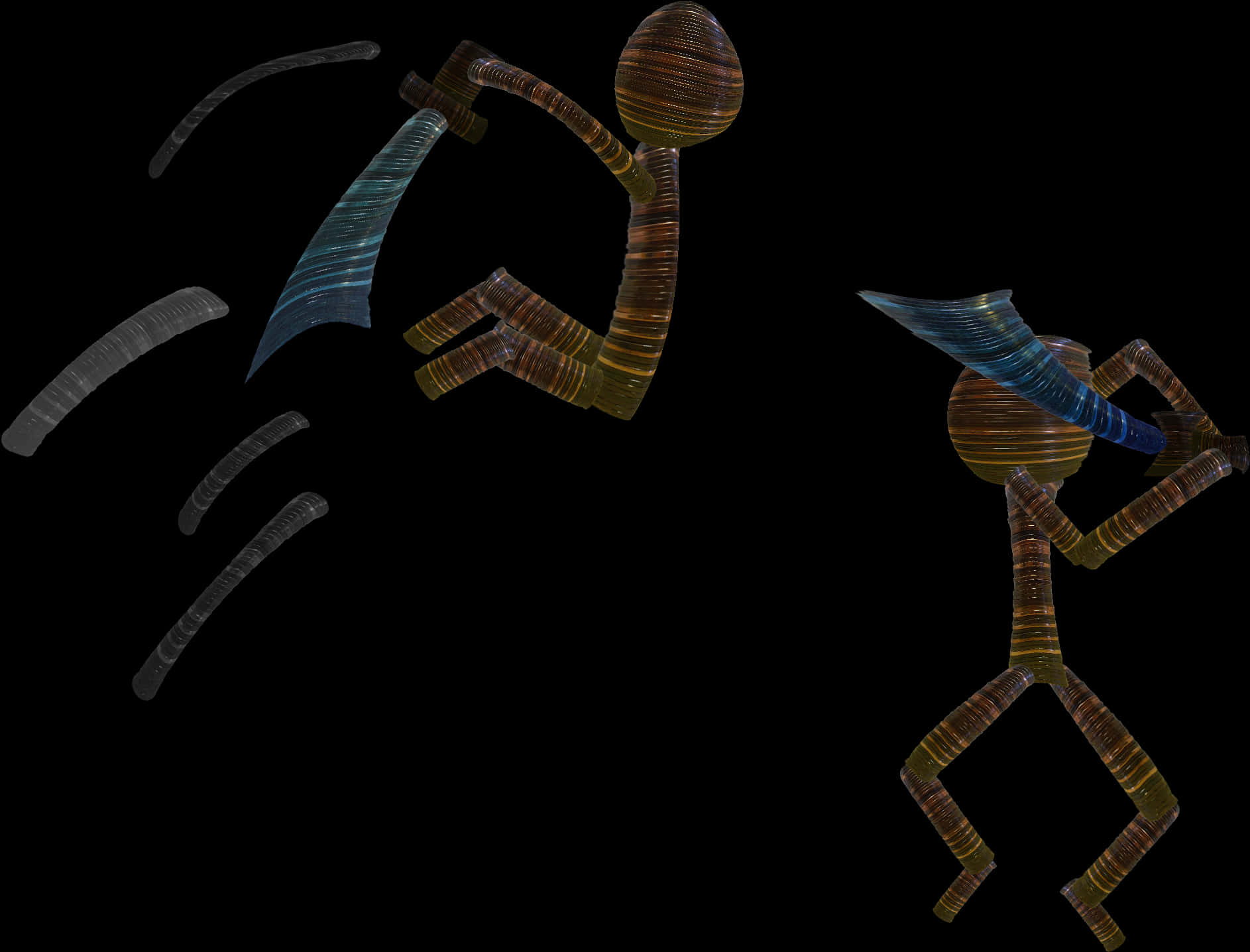 Stickman Duel With Swords PNG