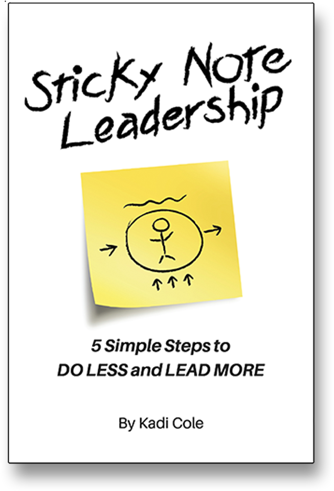 Sticky Note Leadership Book Cover PNG