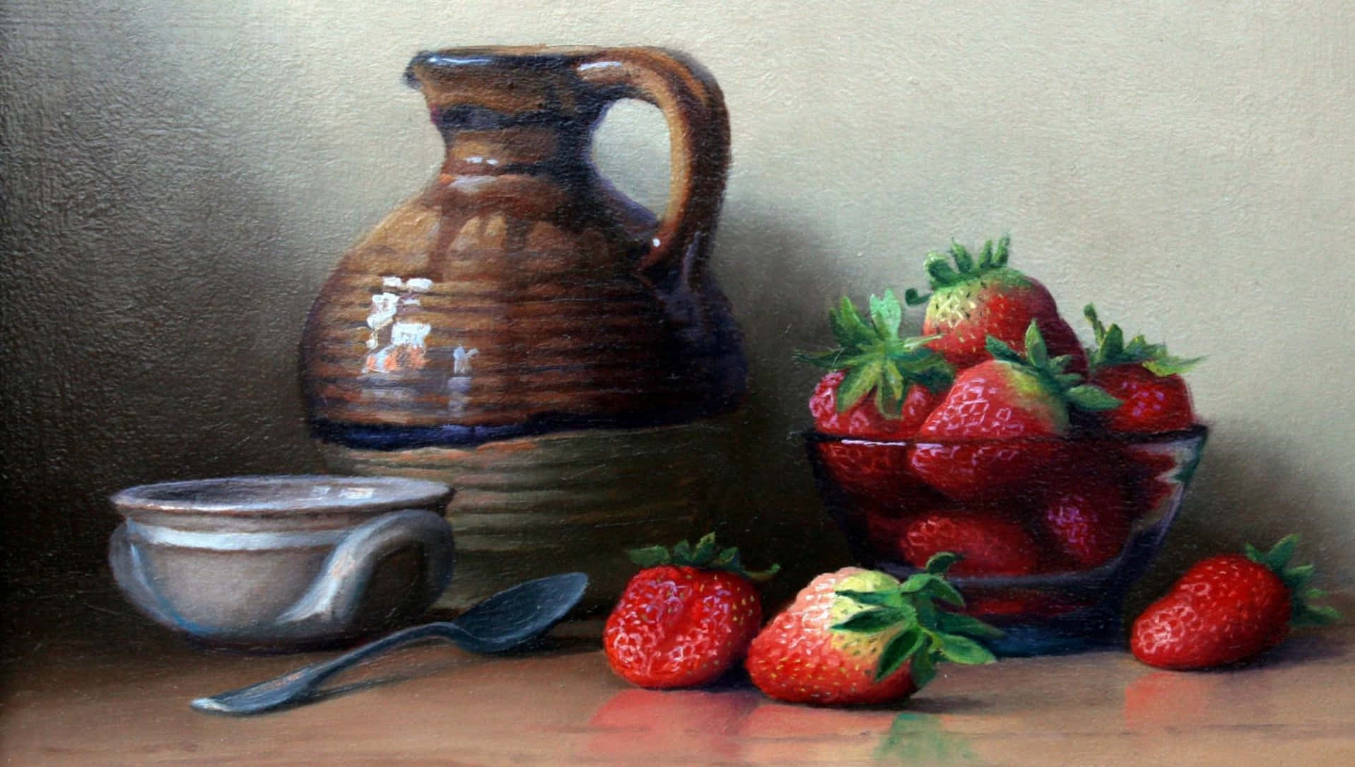 Strawberries Still Life Picture