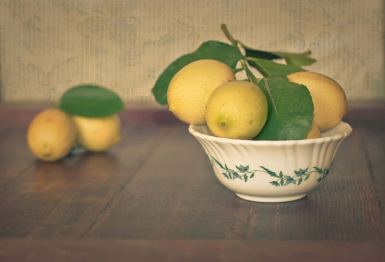 Refreshing Still Life with Lemon and Mint