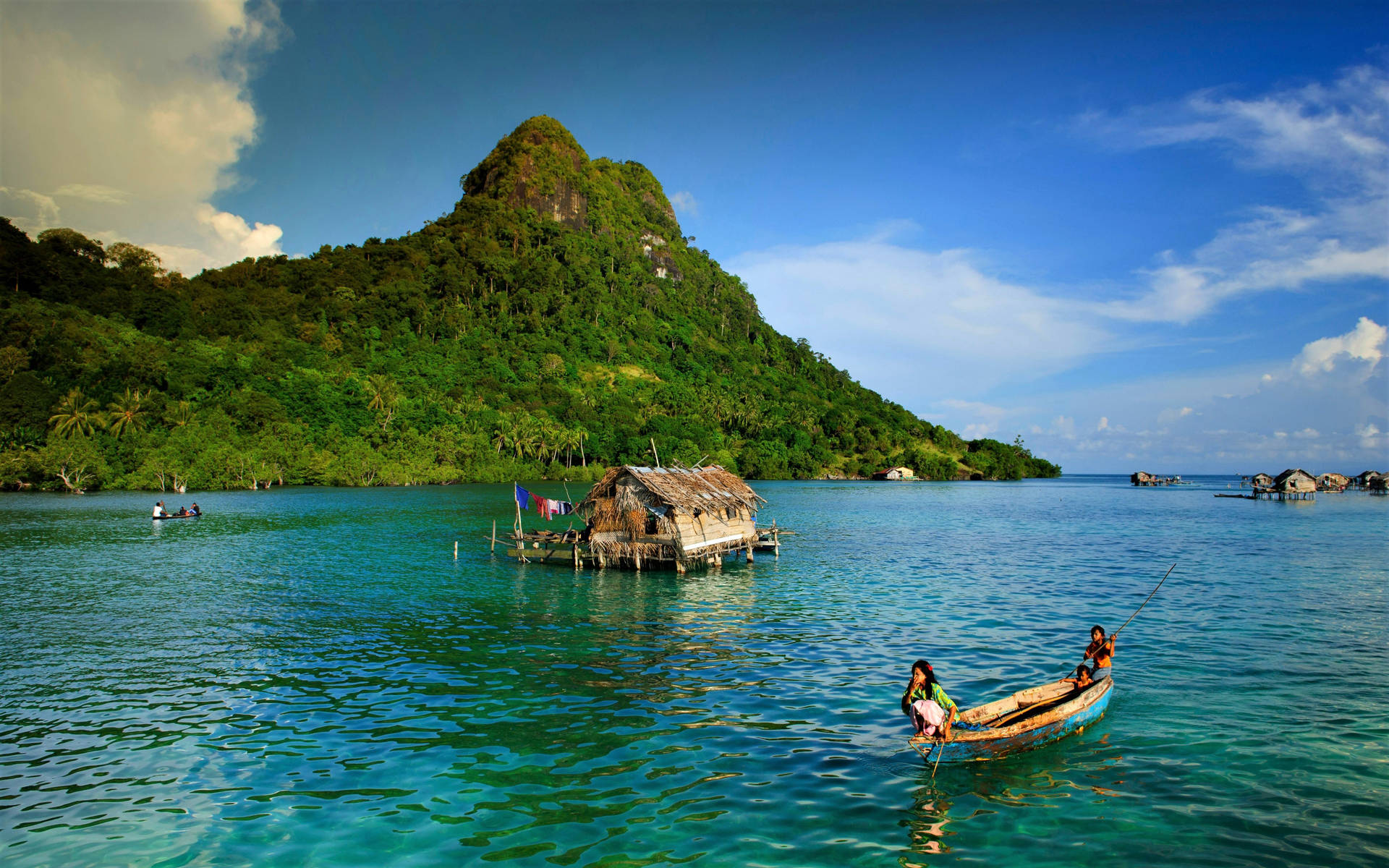 Stilted Houses Indonesia Wallpaper