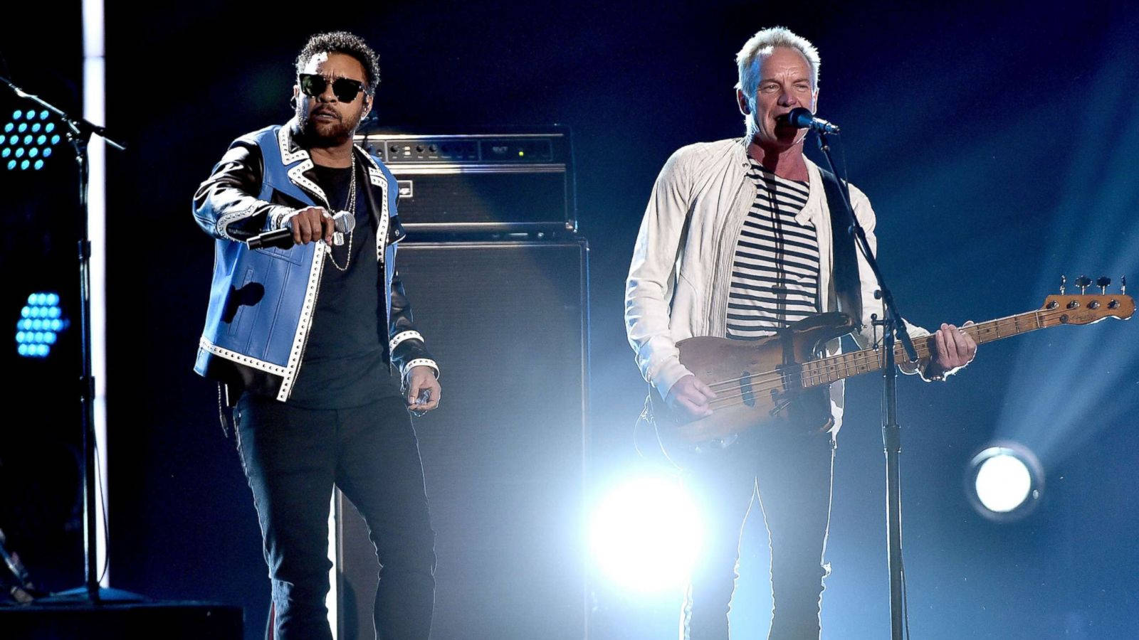 Sting And Shaggy Performing Wallpaper