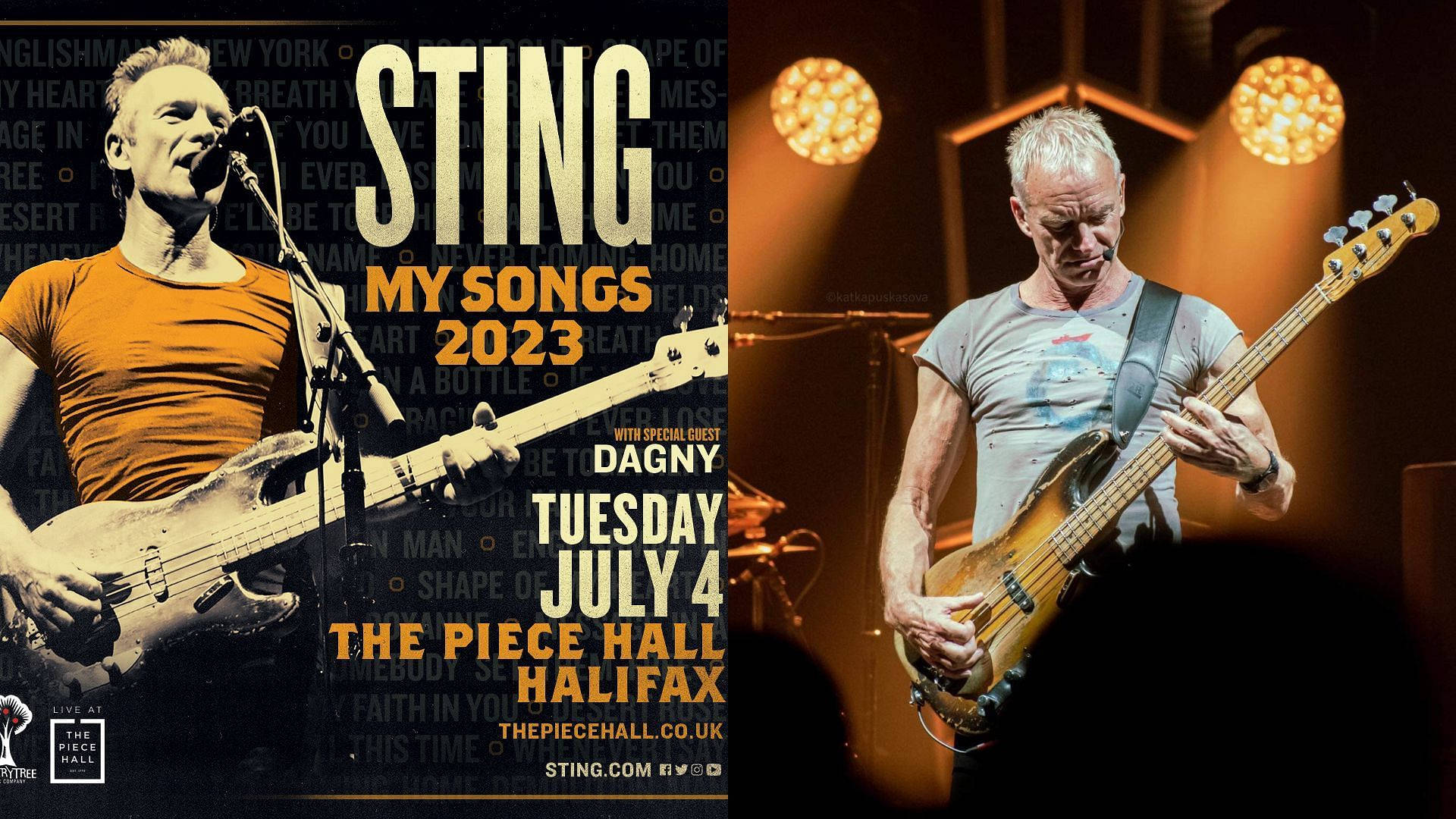Sting My Songs Tour Wallpaper