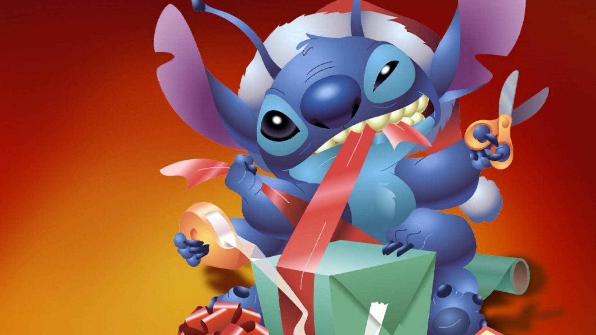 Stitch 3d Drawing Wrapping Gifts