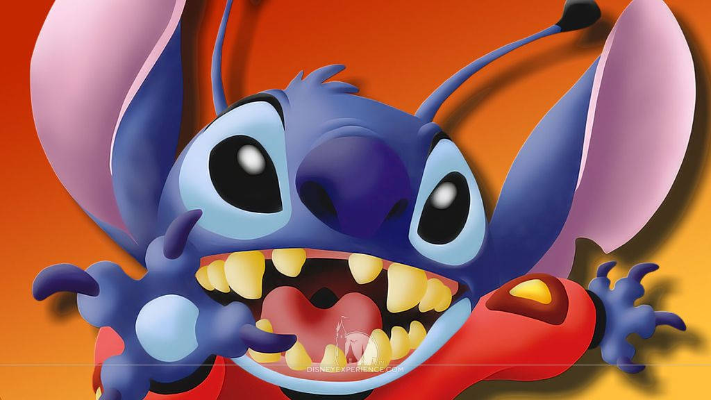 Stitch 3d Wearing Captive Outfit Wallpaper