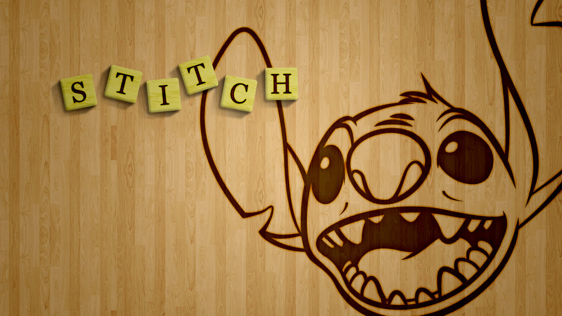 Get your work done with Stitch Computer Wallpaper