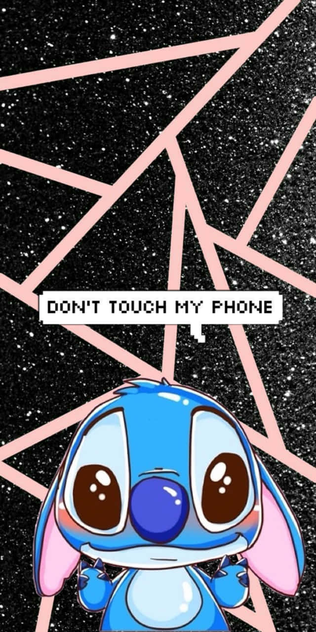 Stitch Dont Touch My Phone Wallpaper Wallpaper