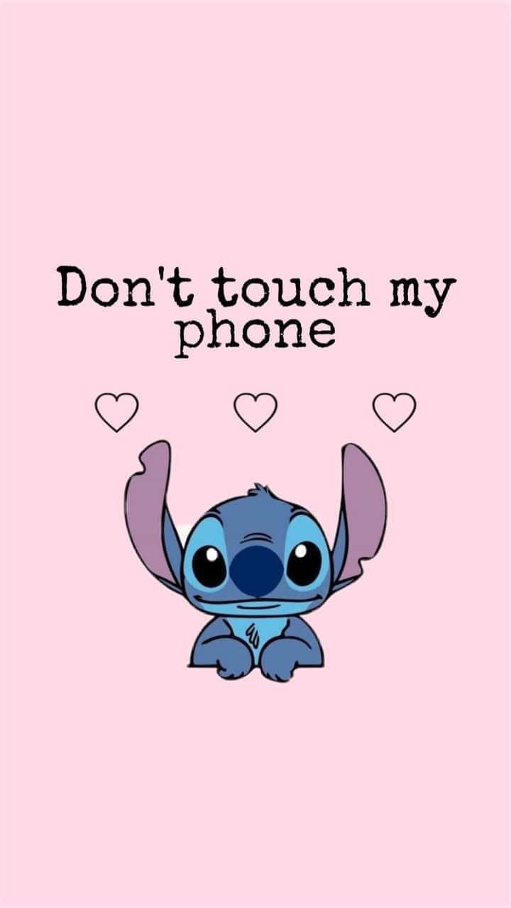 Stitch Dont Touch My Phone Wallpaper Wallpaper