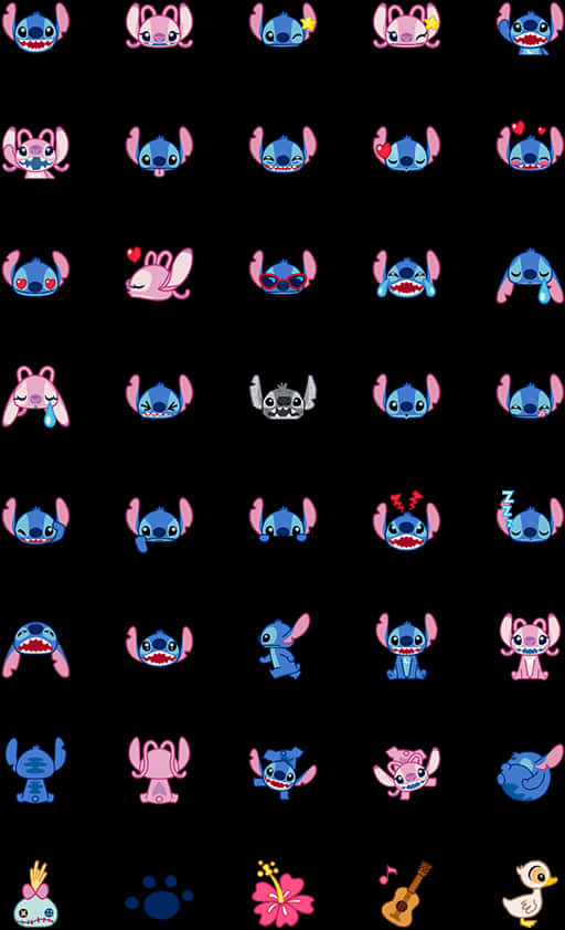 Stitch Emojis Pattern.jpg PNG