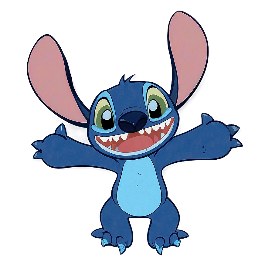 Download Stitch Laughing Png 05212024 | Wallpapers.com