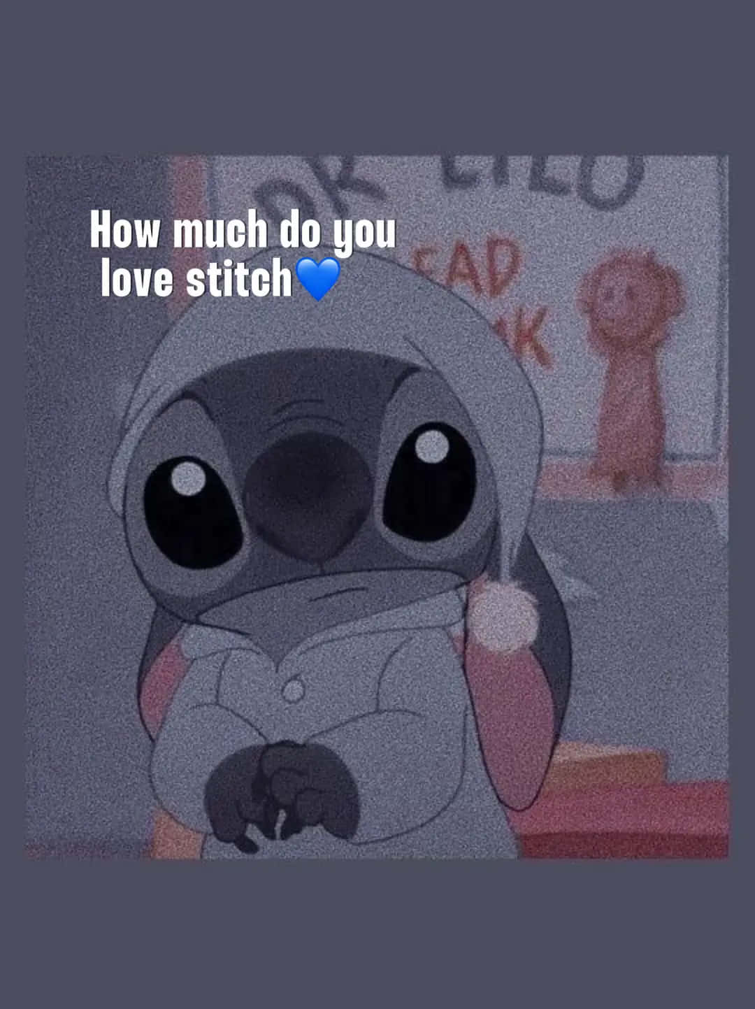 Stitch Love Question Wallpaper