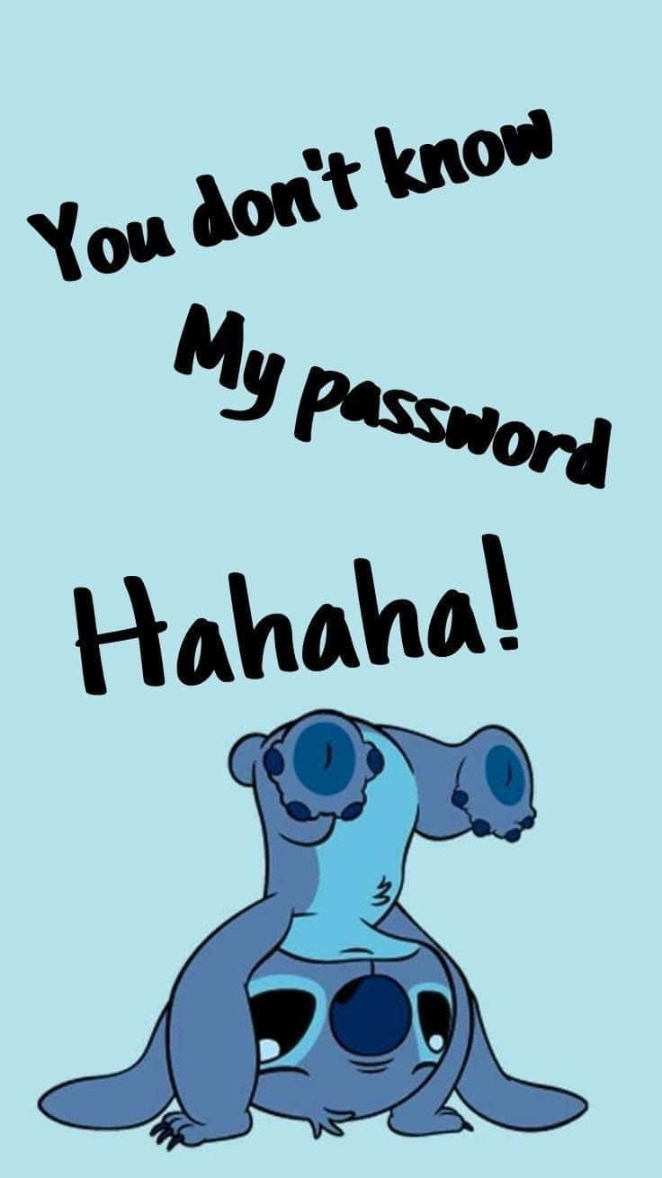 Stitch Password Lock Screen Wallpaper