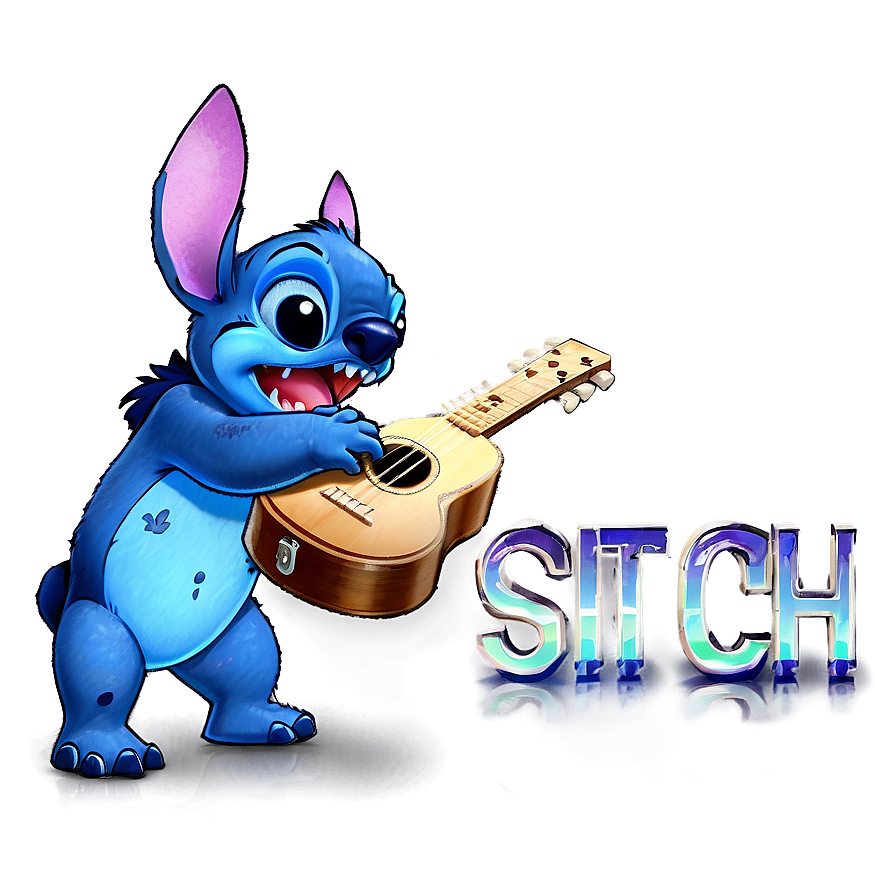 Download Stitch Playing Ukulele Png 44 | Wallpapers.com