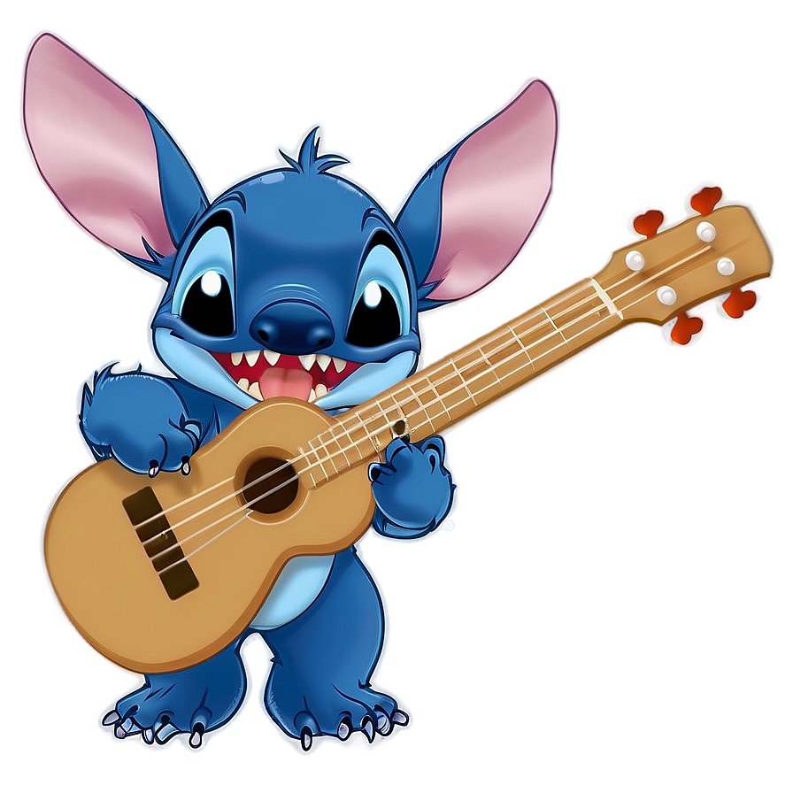 Download Stitch Playing Ukulele Png Vkp61 | Wallpapers.com