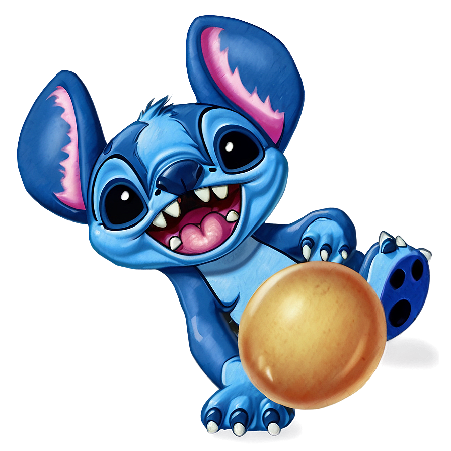 Stitch With Bubble Gum Png 05032024 PNG