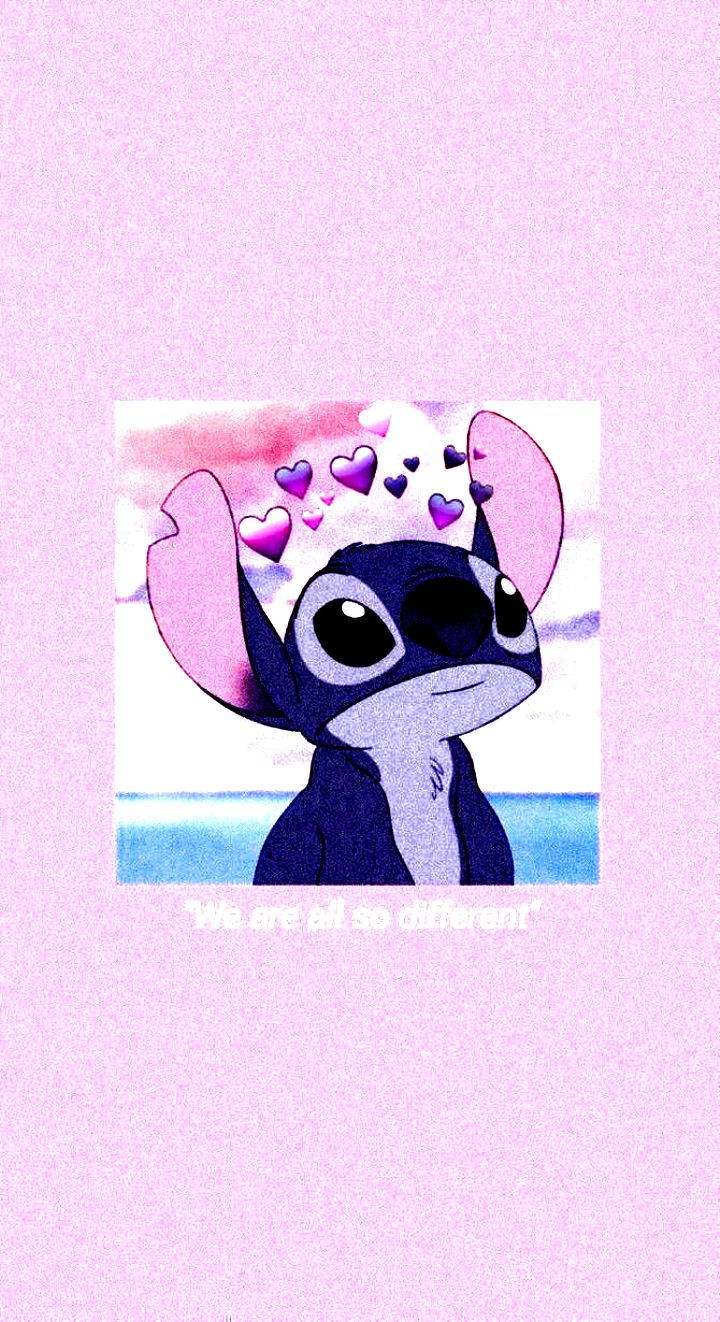 Stitch With Hearts Instagram PFP Wallpaper