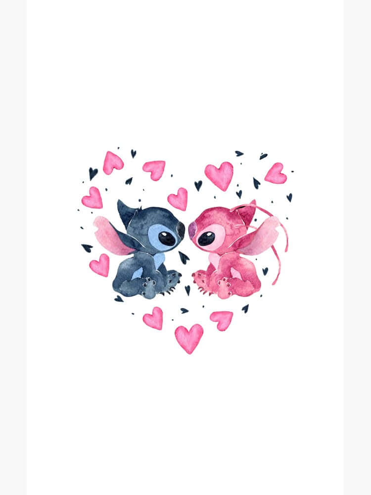 Stitchand Angel Watercolor Love Wallpaper