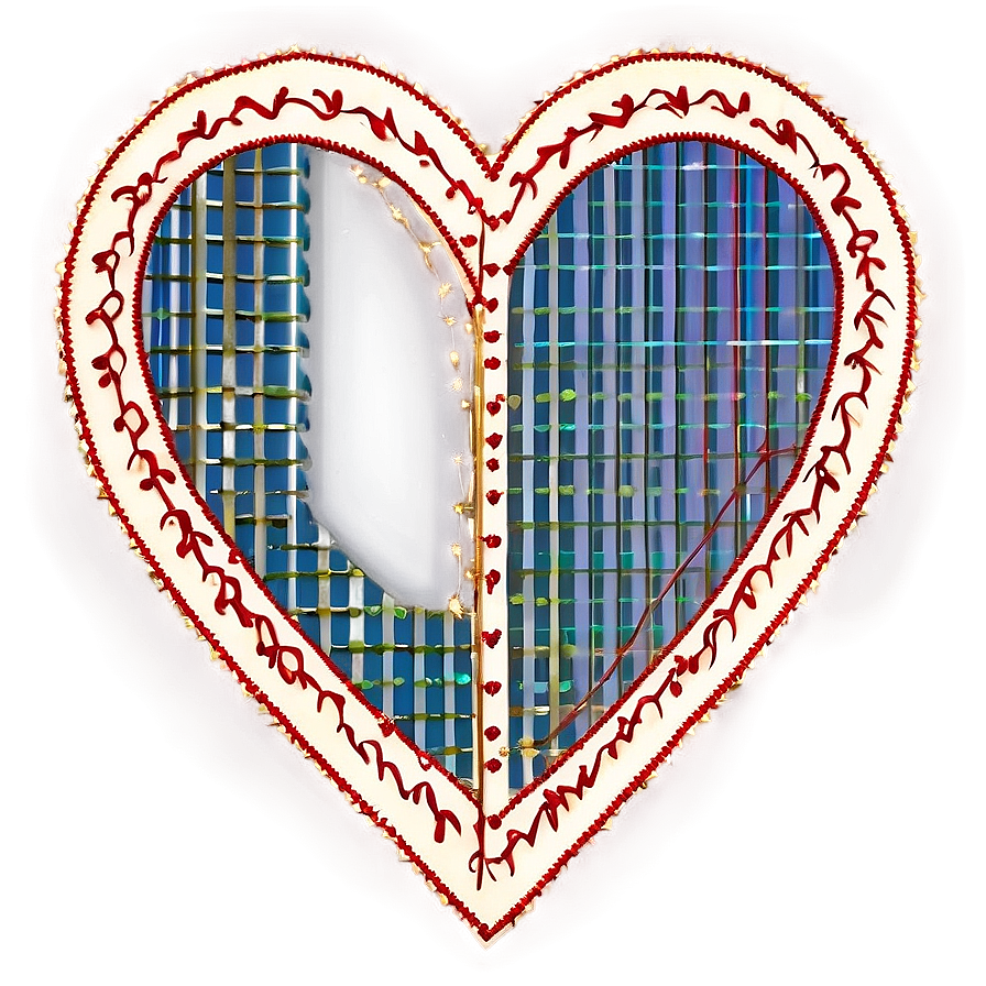 Stitched Heart Texture Png A PNG
