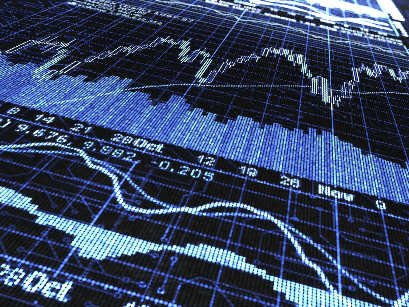 Stock Market Analysis Display Wallpaper