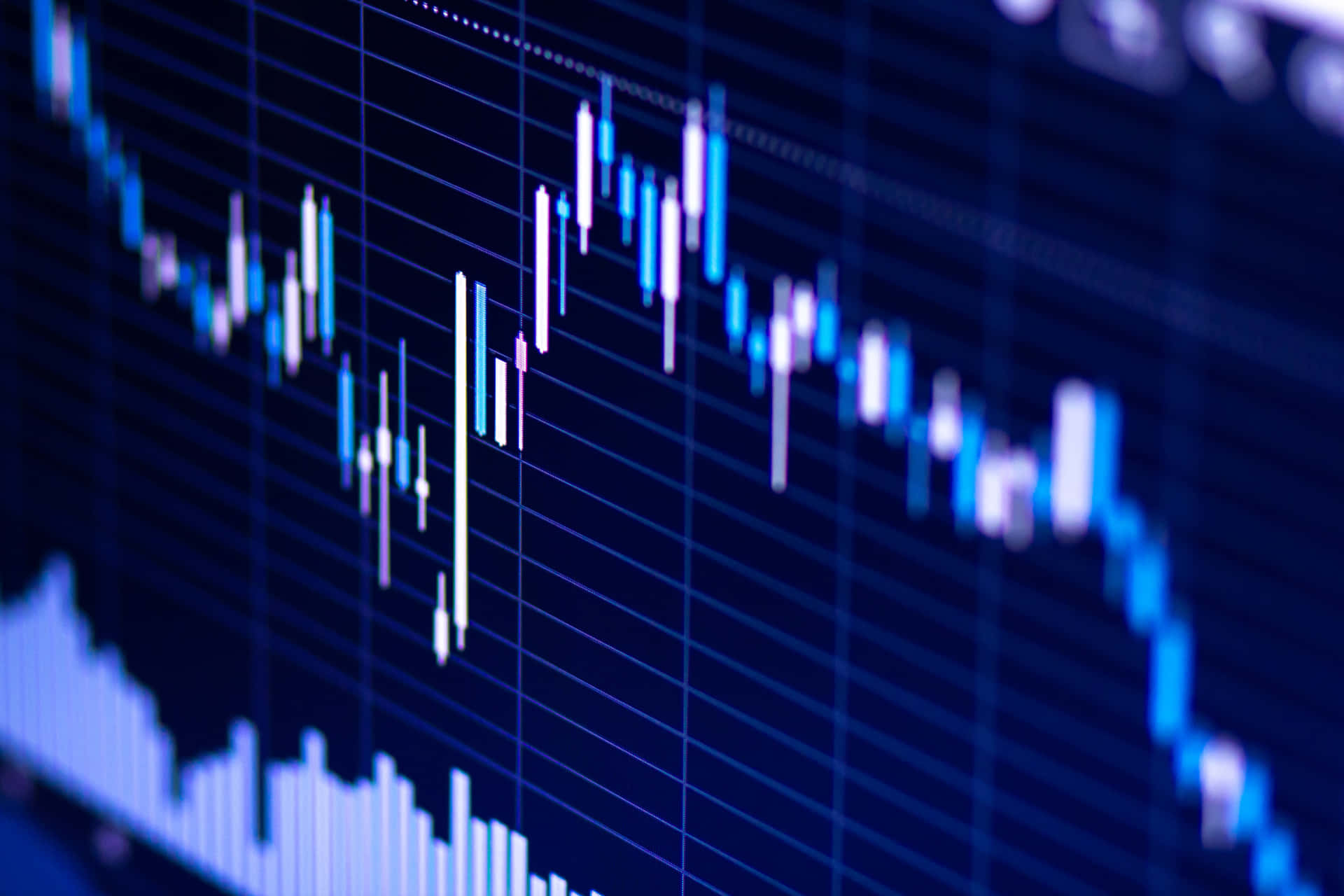 Stock Market Candlestick Chart Wallpaper