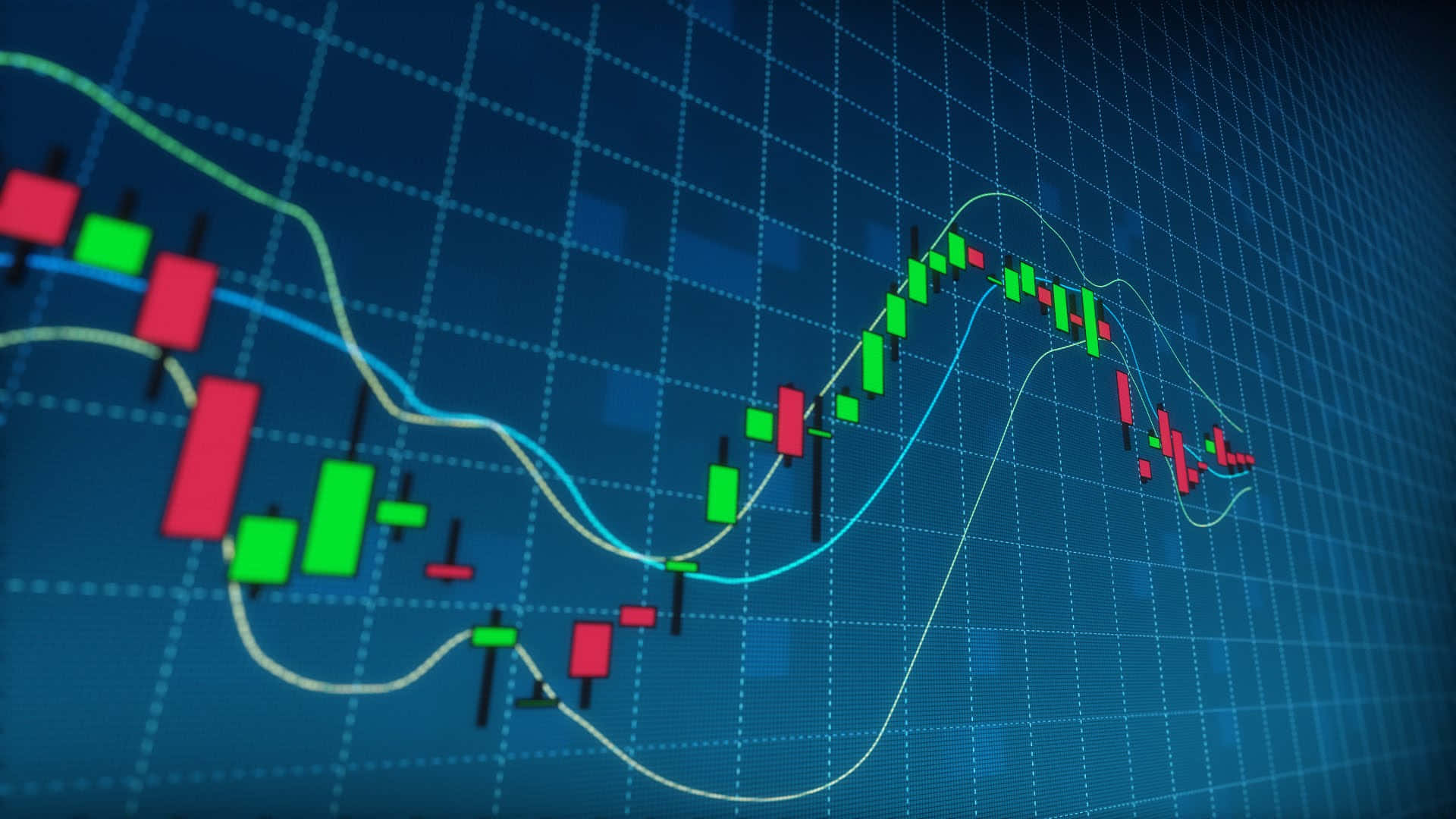 Stock Market Candlestick Chart Wallpaper