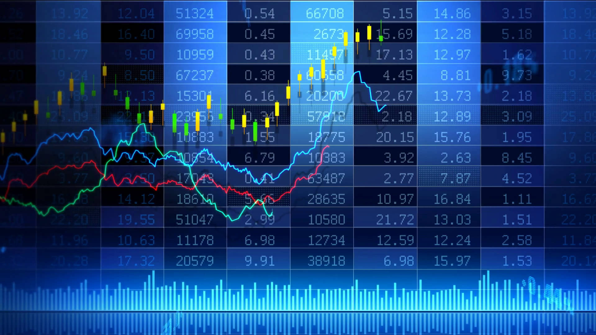 Stock Market Perfect Line Chart Representation Wallpaper