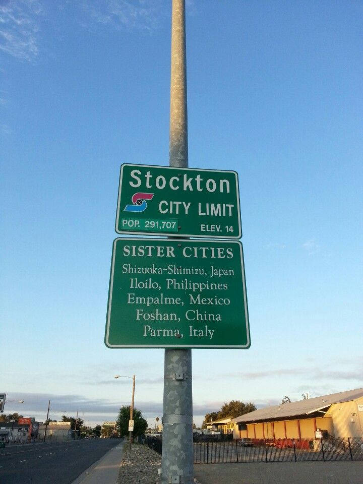 Stockton Road Sign Wallpaper