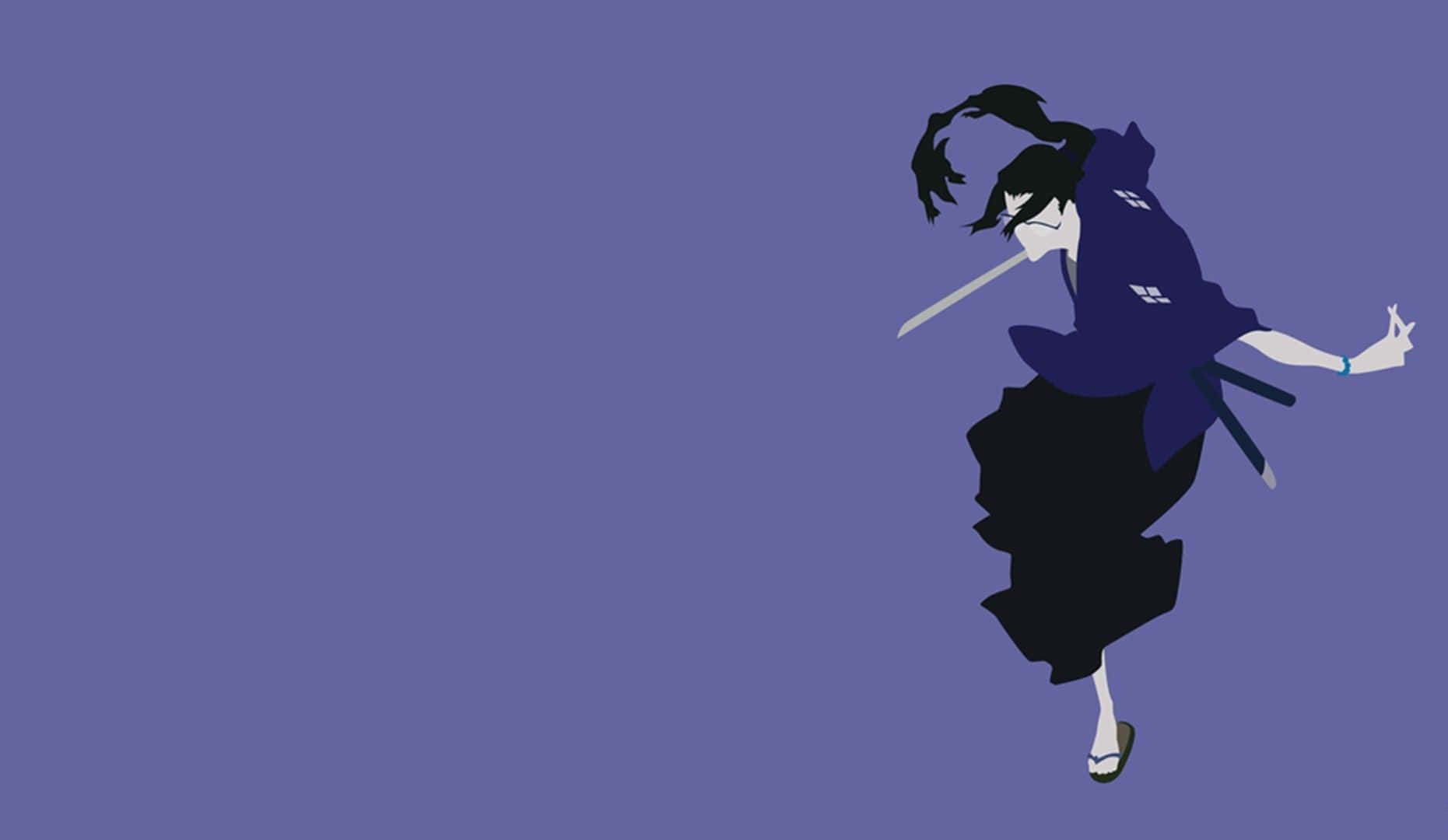 Stoic Samurai Champloo Character, Jin In Lunar Reflection Wallpaper