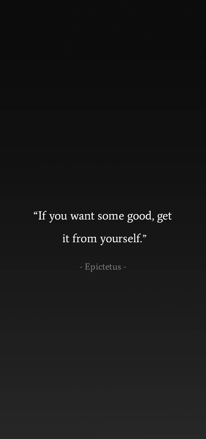 Get Good From Yourself Stoicism Wallpaper