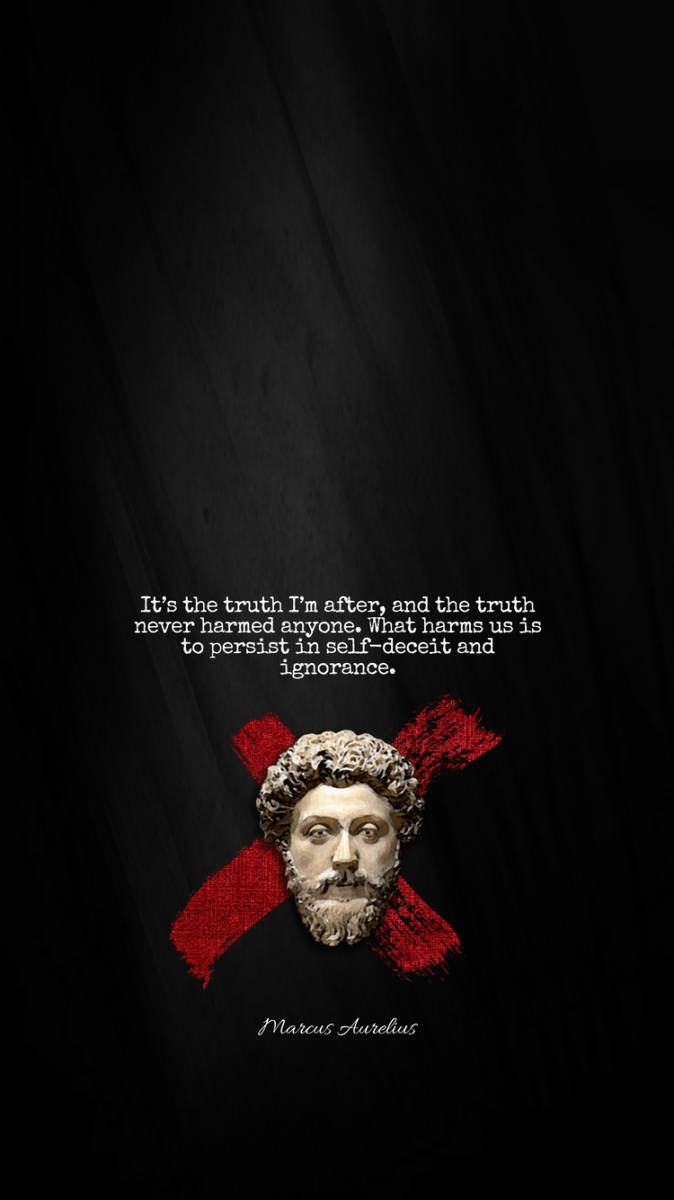 Marcus Truth Quote Wallpaper: 