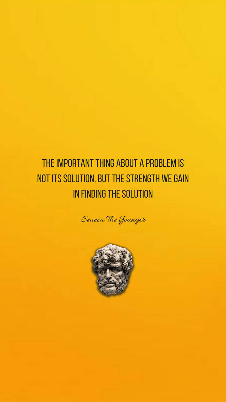 Stoicism Problem Finding Solution Wallpaper