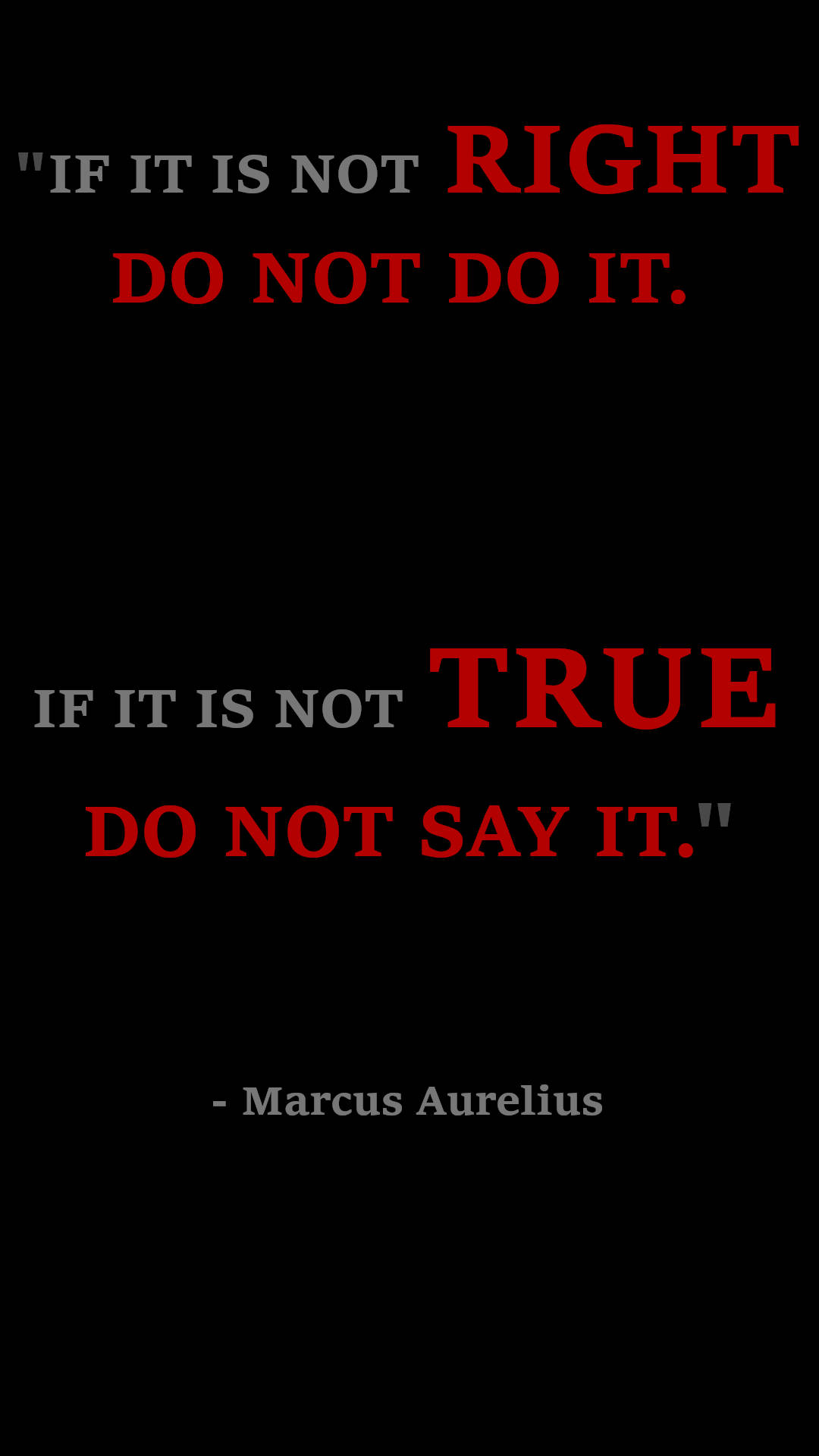 If It Is Not True Quote Stoicism Wallpaper