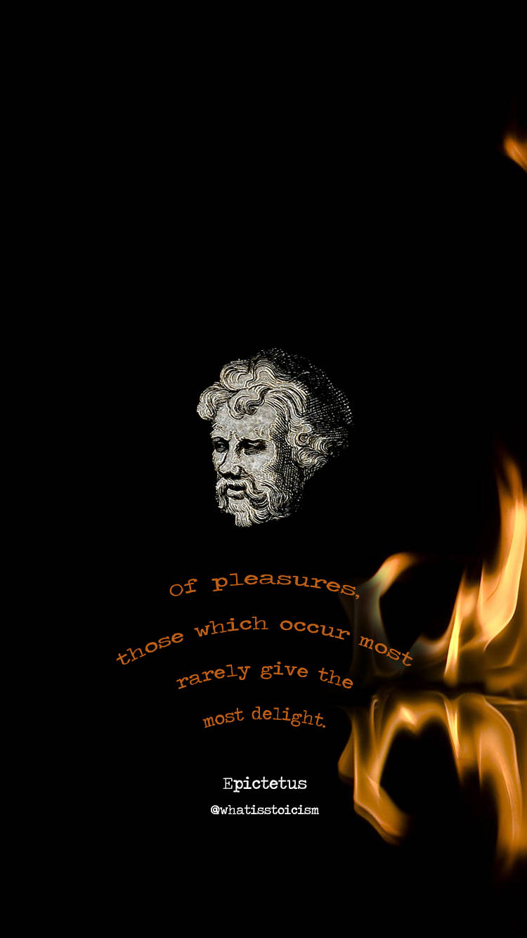 "the Strength Of Stoicism Comes From Within" Wallpaper