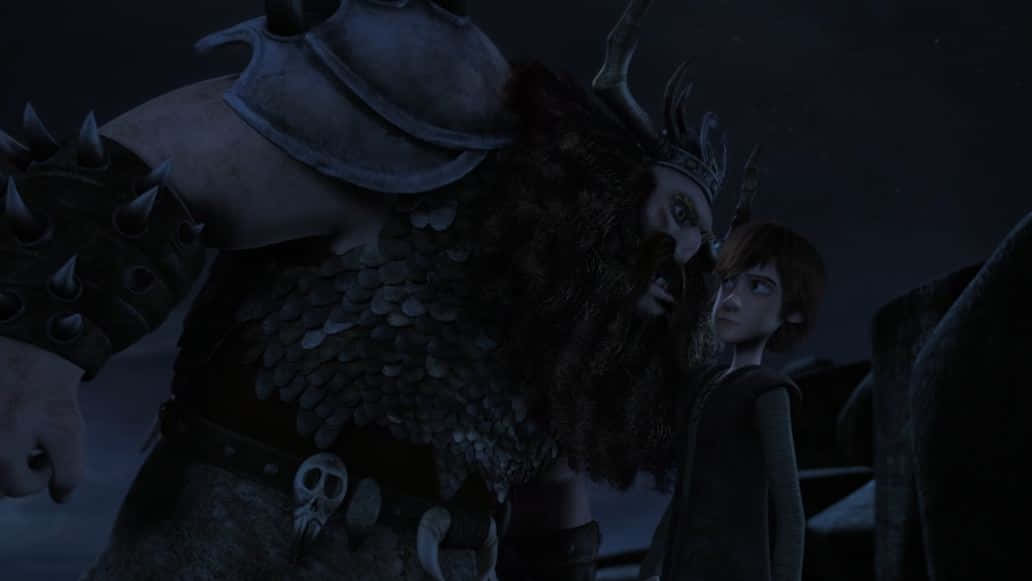 Stoick Talking To Hiccup How To Train Your Dragon The Hidden World Wallpaper