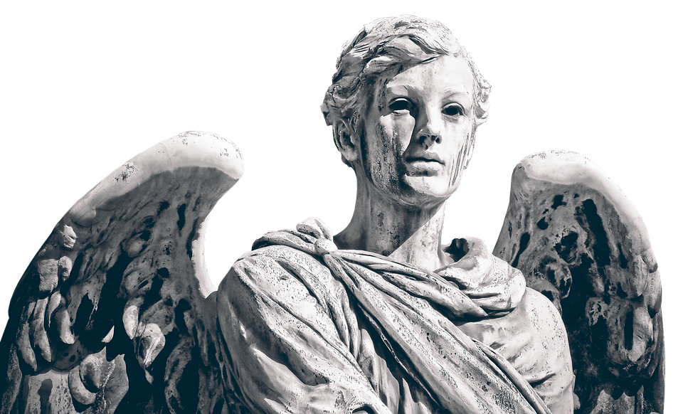 Stone Angel Statue Artwork PNG