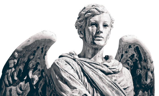 Stone Angel Statue Sculpture PNG