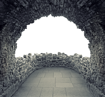 Stone Archway Silhouette Castle PNG
