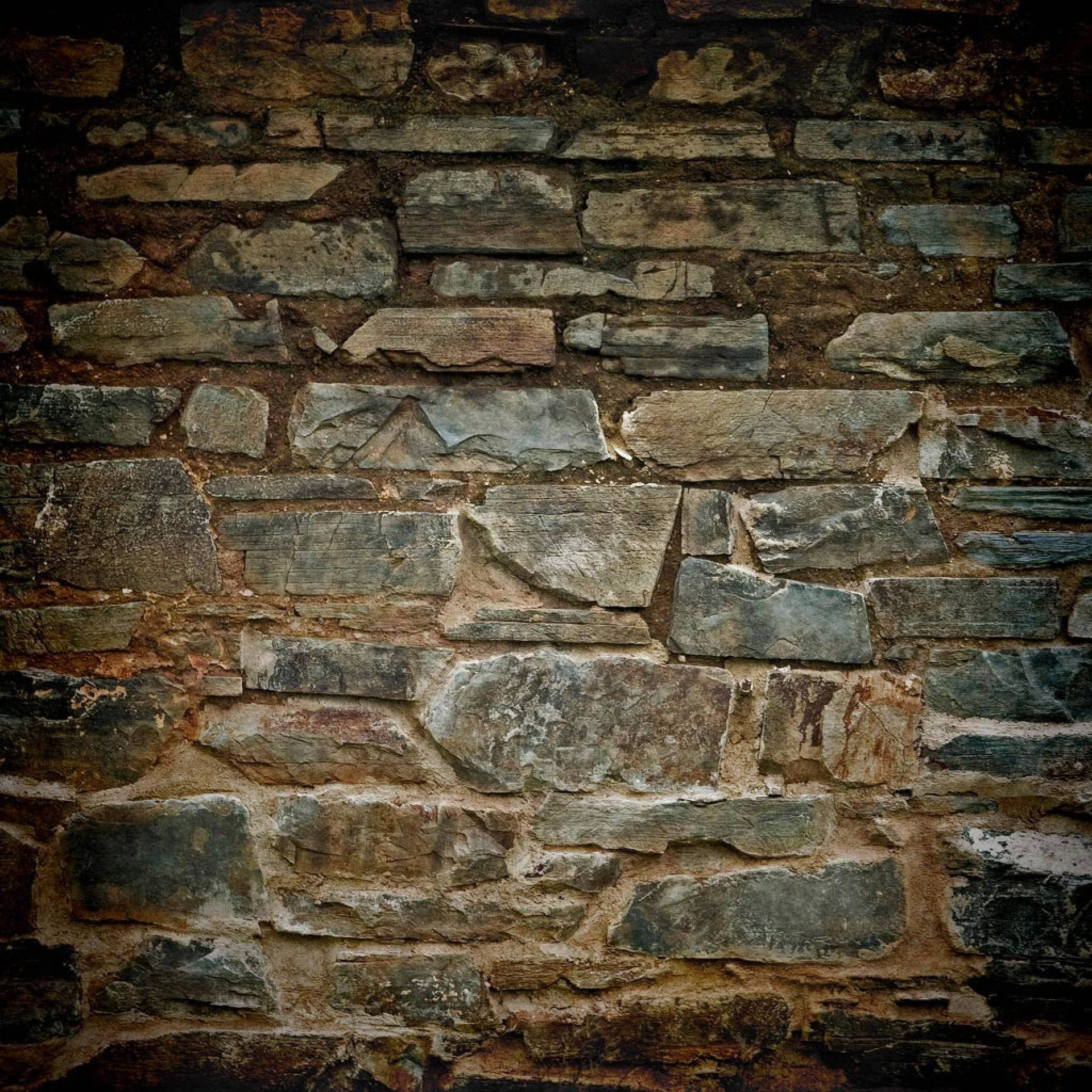 Stone Brick Wall Texture Wallpaper