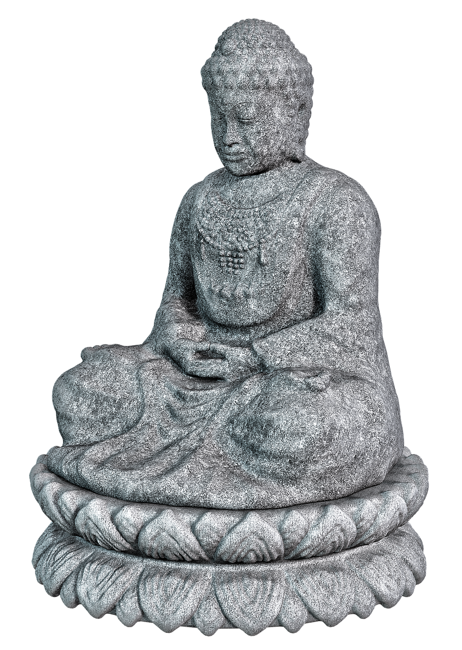 Stone Buddha Statue Meditation PNG