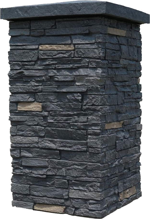 Stone Column Texture Design PNG