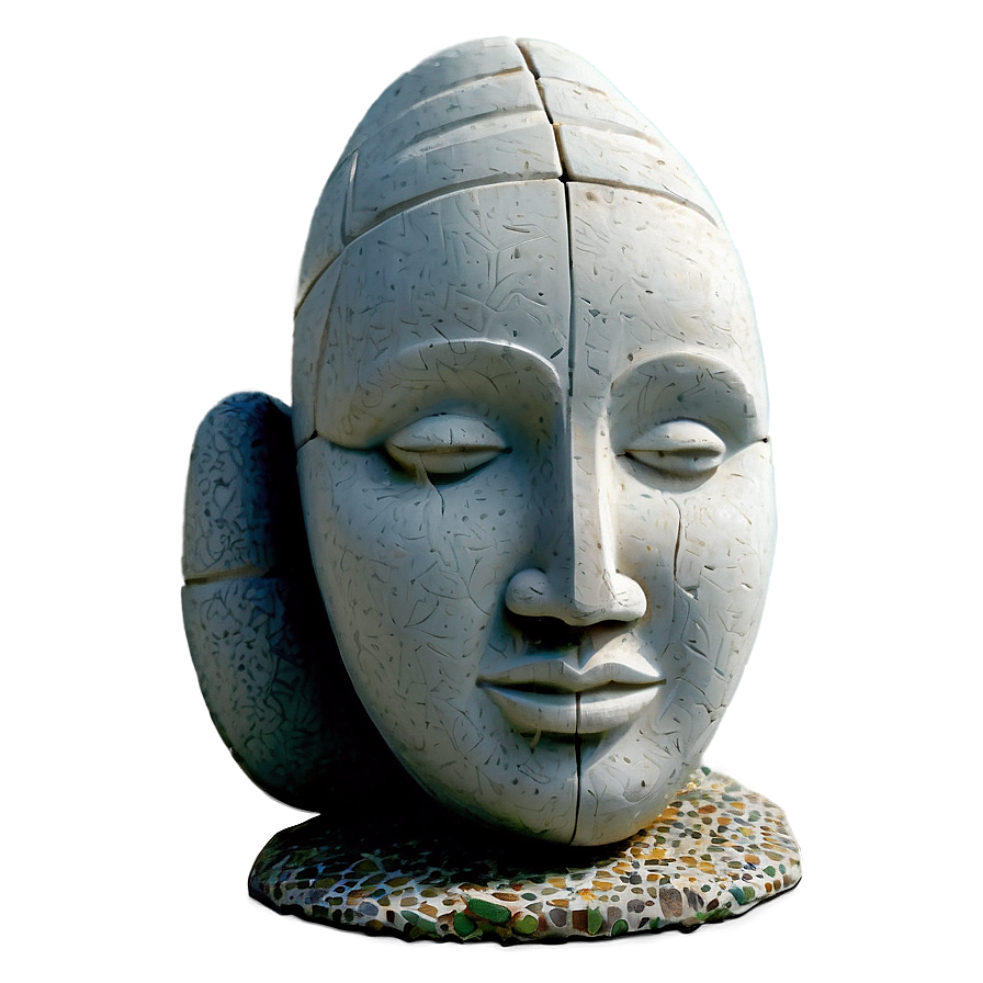 Stone Garden Sculpture Png 05212024 PNG