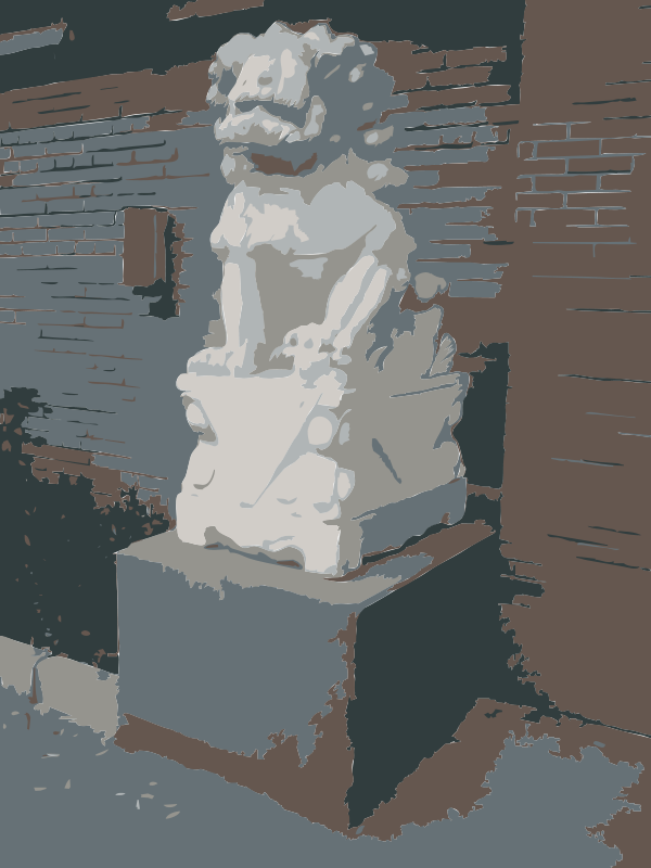 Stone_ Lion_ Guardian_ Statue PNG